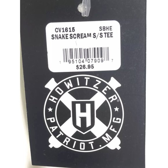 Howitzer Style Men's T-Shirt SNAKE SCREAM Gray Mil - Picture 9 of 10